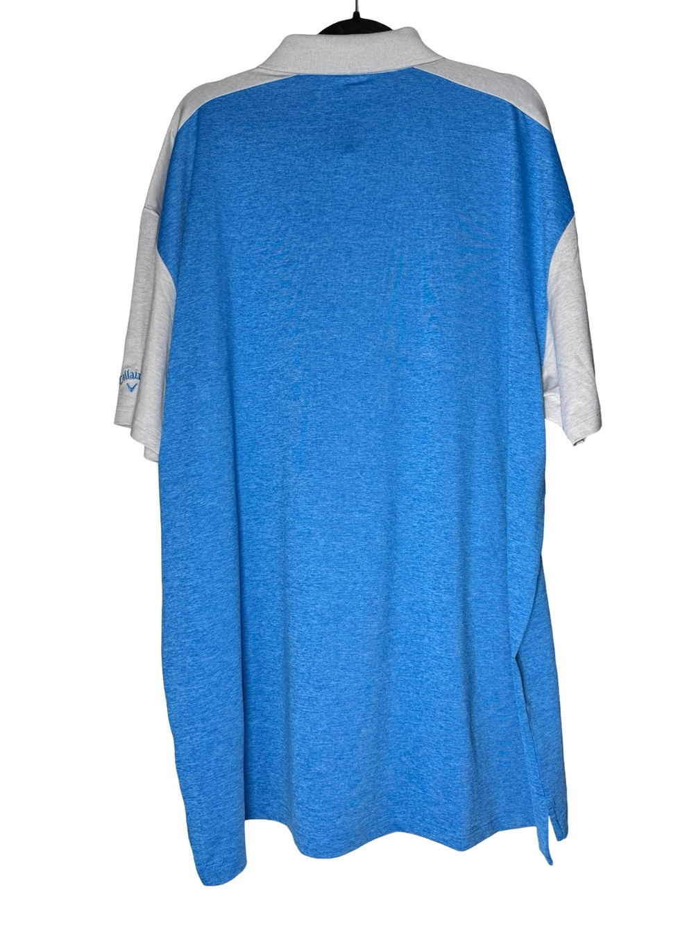 Callaway Golf Polo Mens 2XLT Opti-Dri UPF 50 Stretch Blue Gray Performance NEW - Picture 2 of 7